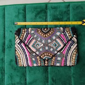Embellished Multicolor Clutch